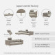 Milton Sofa, L192, Semi Aniline Leather, G3 342 [Display x1]